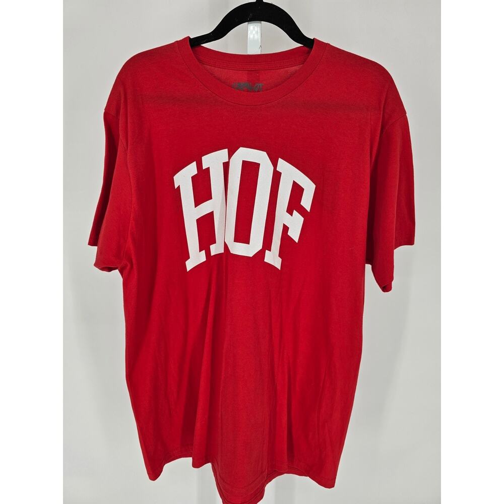 "Hall Of Fame" Red Short Sleeve Graphic T-shirt By Capalot Mens Sz XL